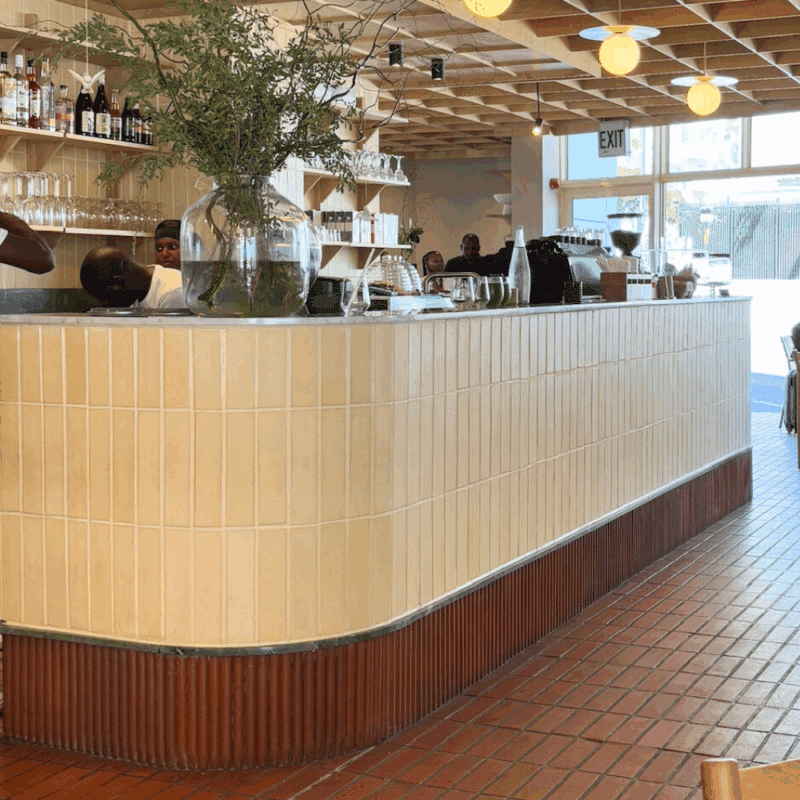 Coffee shop counter