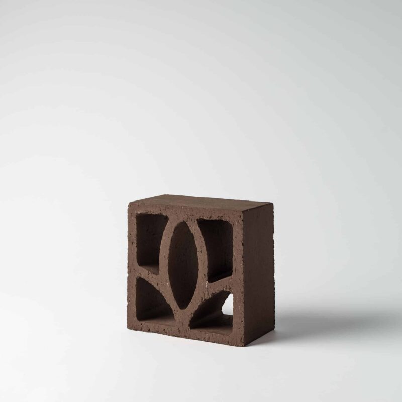Dark brown terracotta screen/breeze block