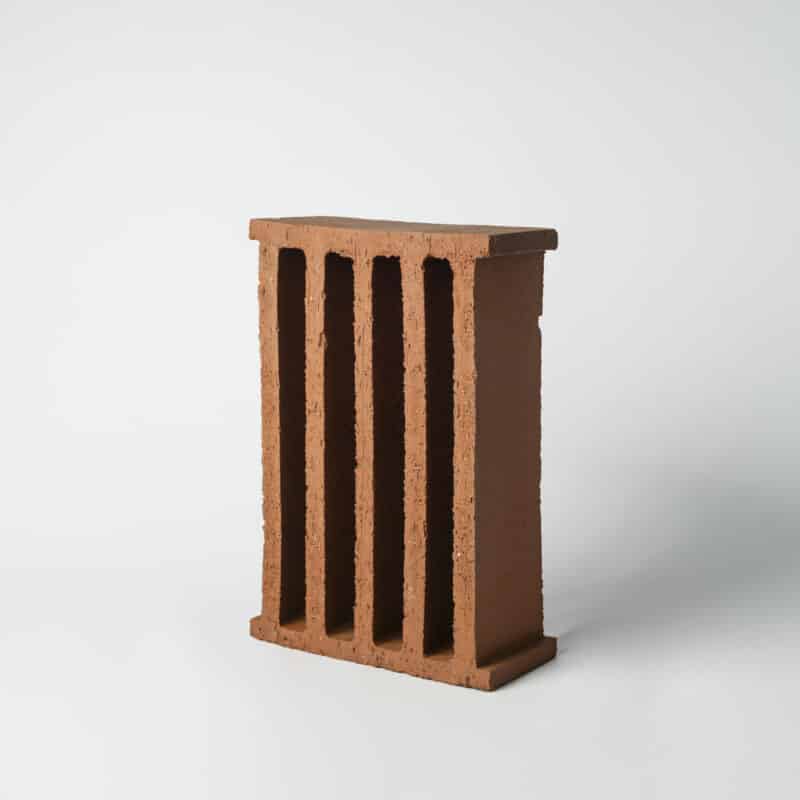 Terracotta screen block with four quads