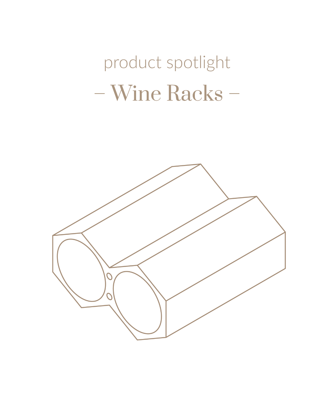 Technical drawing of Klay's Wine Racks